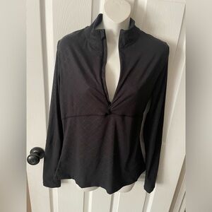 Balance Collection Women’s Black 1/4 Zip Pullover Size M